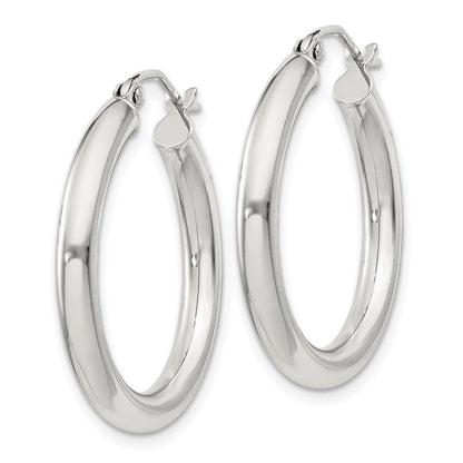 Sterlingsilber 3mm Rund Creolen