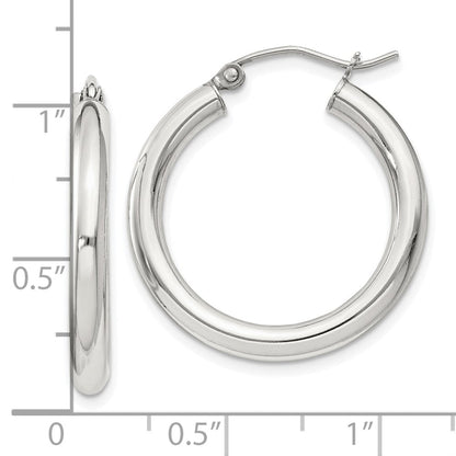 Sterlingsilber 3mm Rund Creolen
