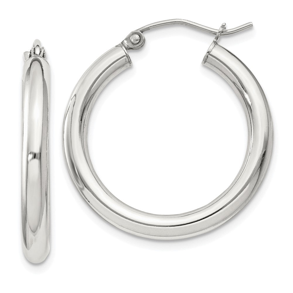 Sterlingsilber 3mm Rund Creolen