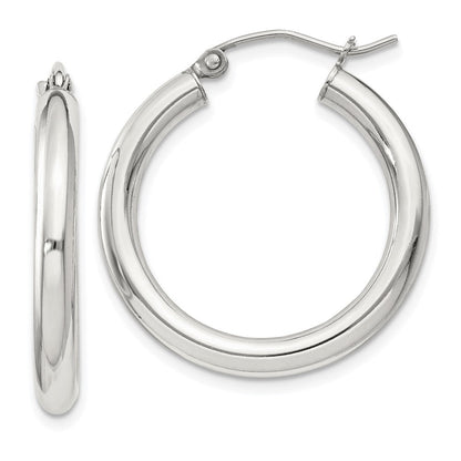Sterlingsilber 3mm Rund Creolen