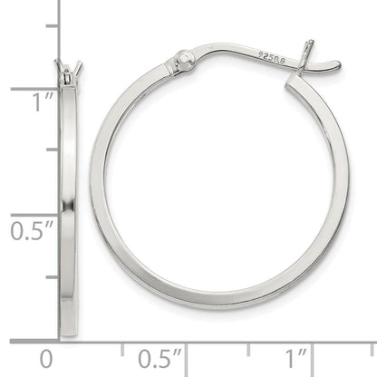 Sterlingsilber 1.5x25mm Creolen