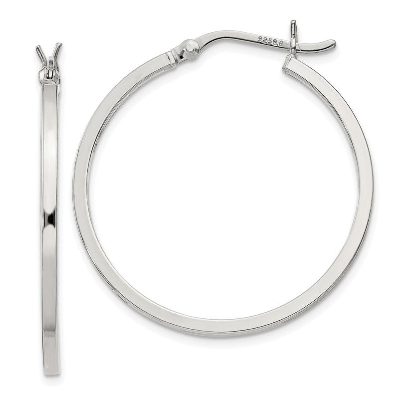 Sterlingsilber 1.5x30mm Creolen