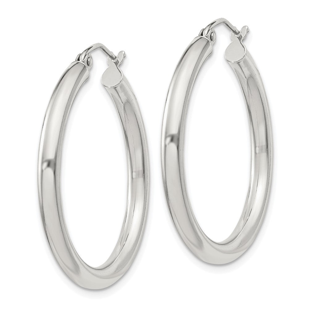 Sterlingsilber 3mm Rund Creolen