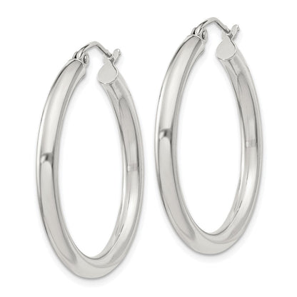 Sterlingsilber 3mm Rund Creolen