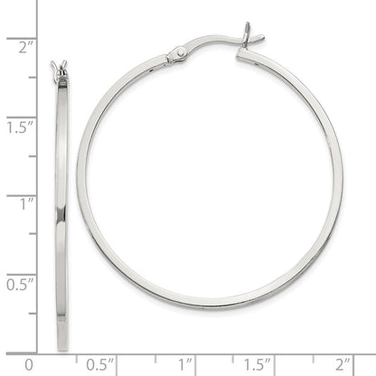 Sterlingsilber 1.5x40mm Creolen