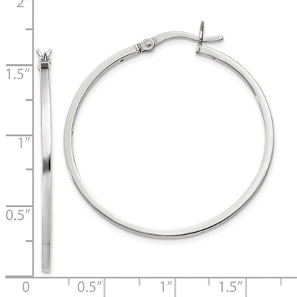 Sterlingsilber 1.5x35mm Creolen
