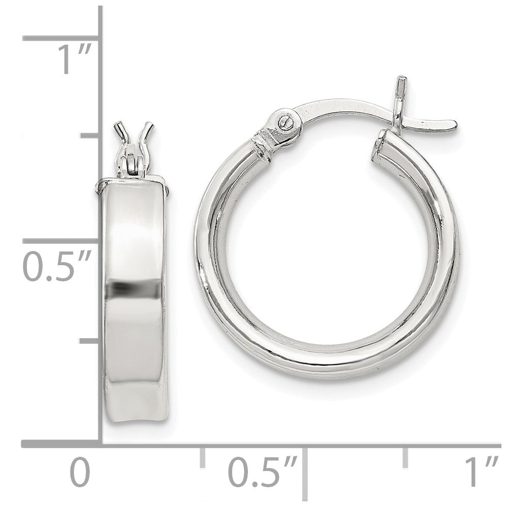 Sterlingsilber 4x16mm Creolen