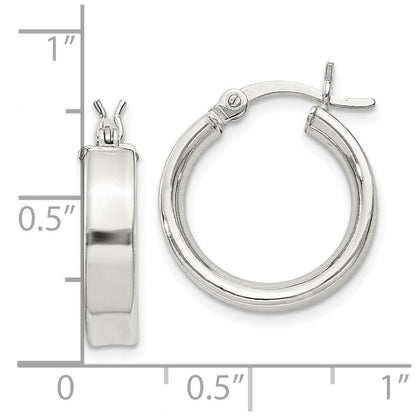 Sterlingsilber 4x16mm Creolen