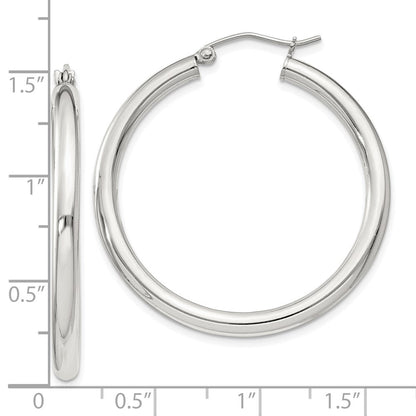 Sterlingsilber 3mm Rund Creolen