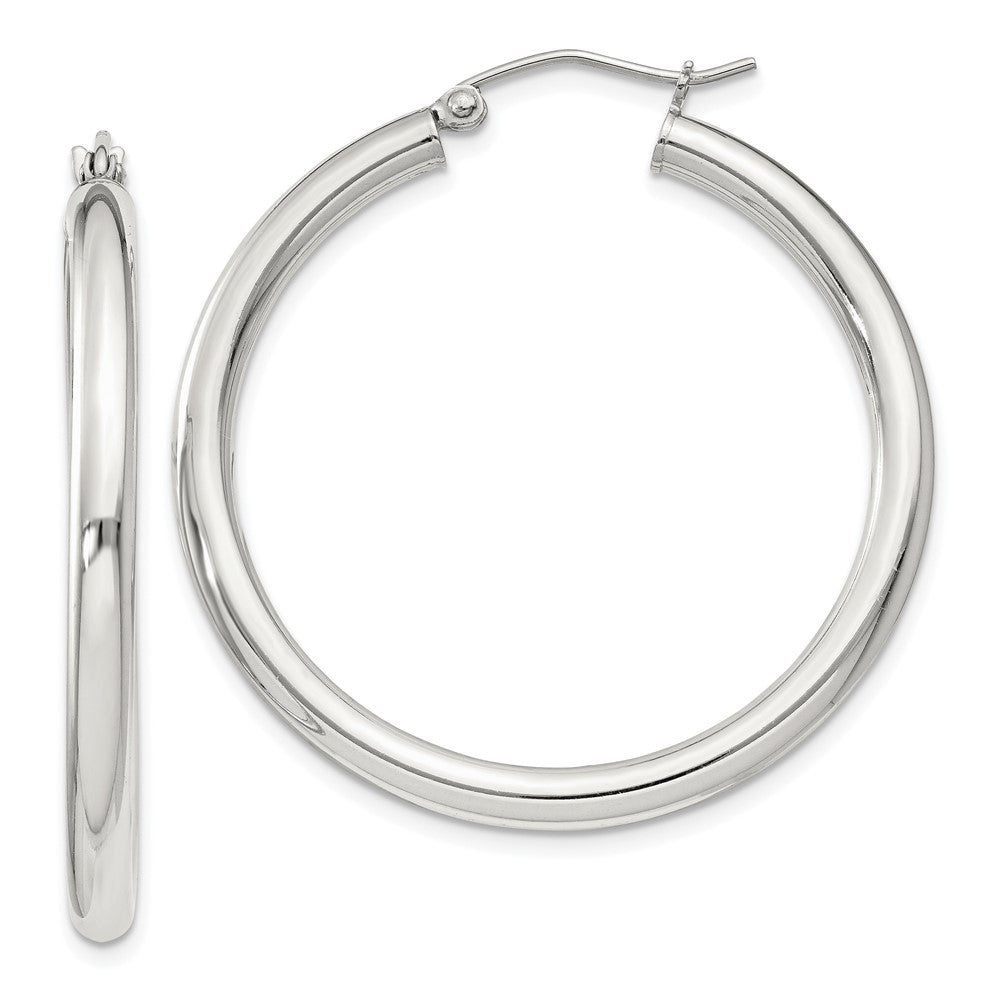 Sterlingsilber 3mm Rund Creolen
