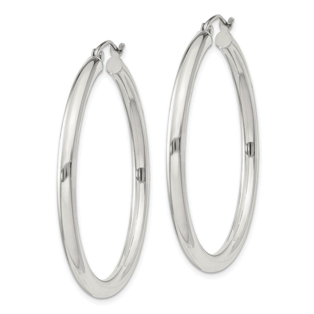 Sterlingsilber 3mm Rund Creolen