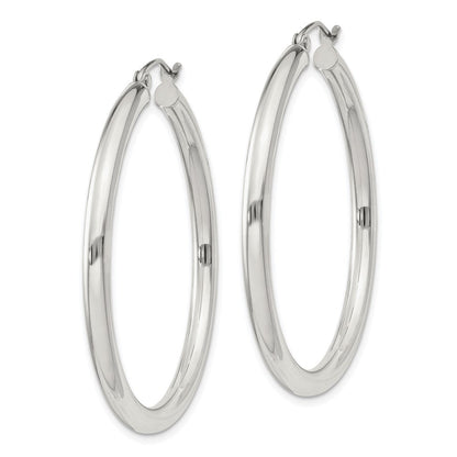 Sterlingsilber 3mm Rund Creolen