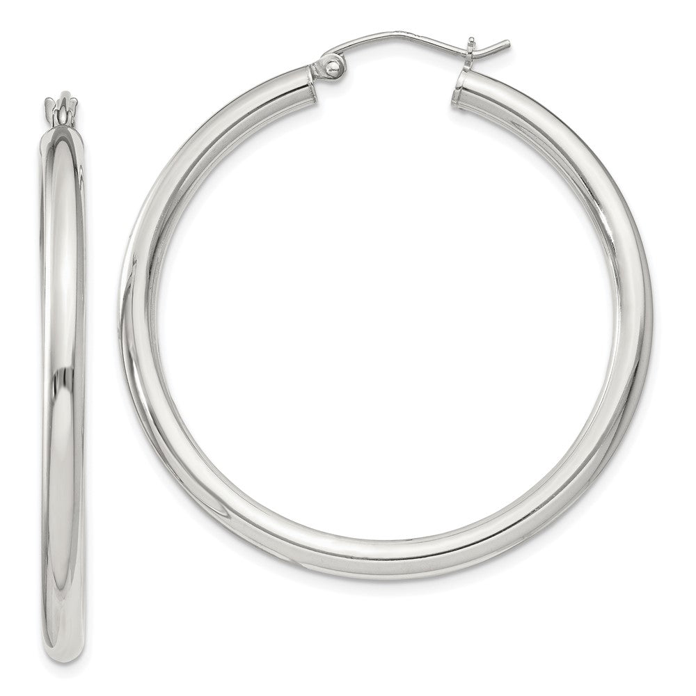 Sterlingsilber 3mm Rund Creolen