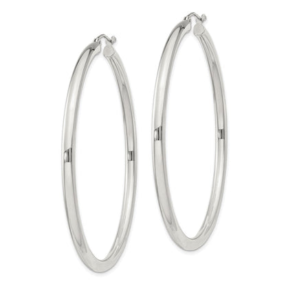 Sterlingsilber 3mm Rund Creolen