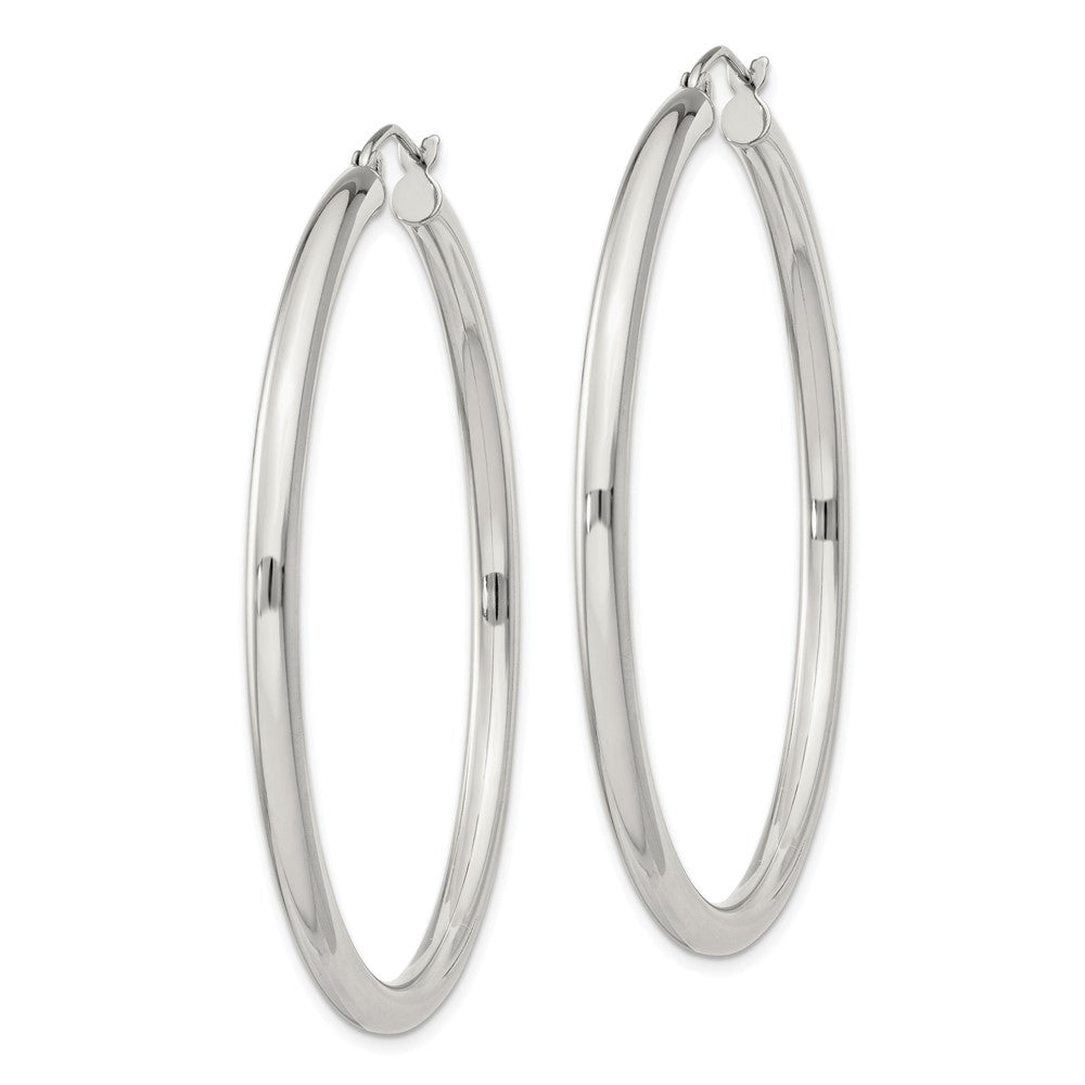 Sterlingsilber 3mm Rund Creolen