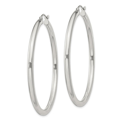 Sterlingsilber 3mm Rund Creolen