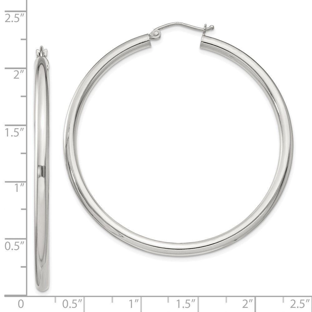 Sterlingsilber 3mm Rund Creolen