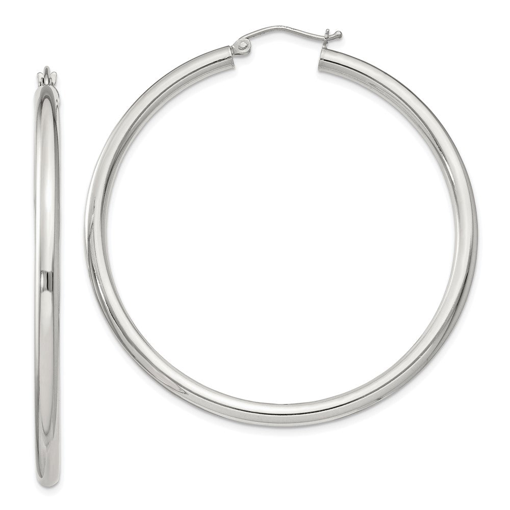 Sterlingsilber 3mm Rund Creolen