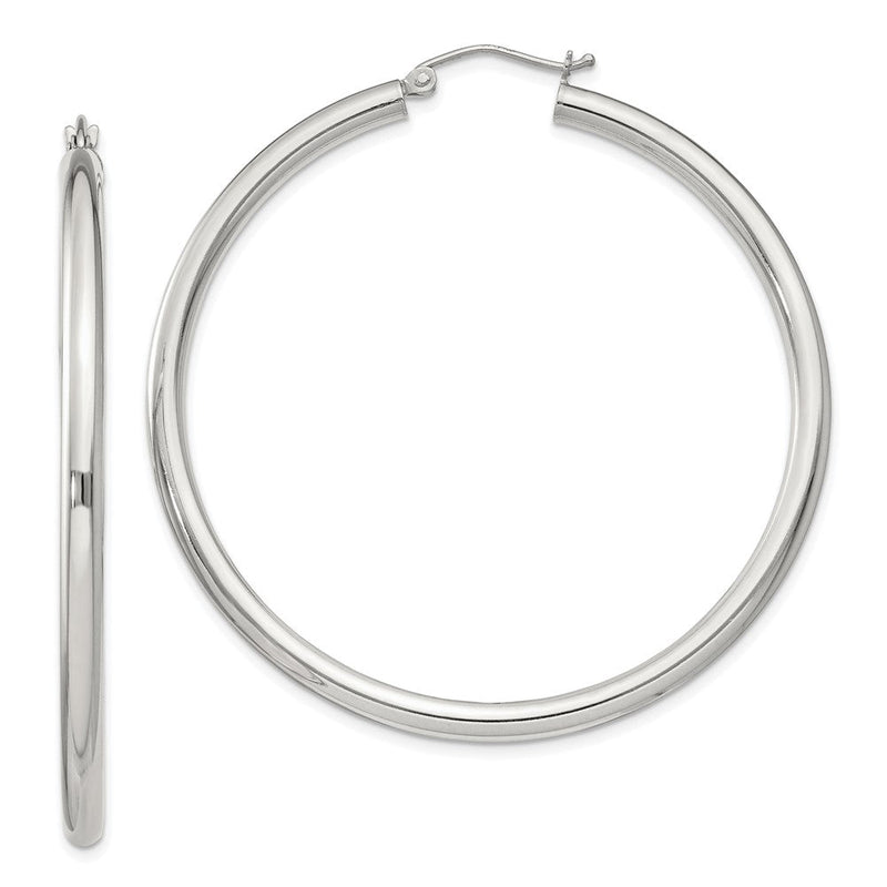 Sterlingsilber 3mm Rund Creolen