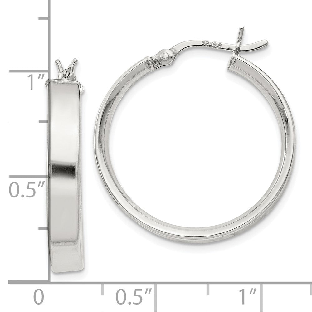 Sterlingsilber 4.25x25 Creolen