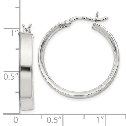 Sterlingsilber 4.25x25 Creolen