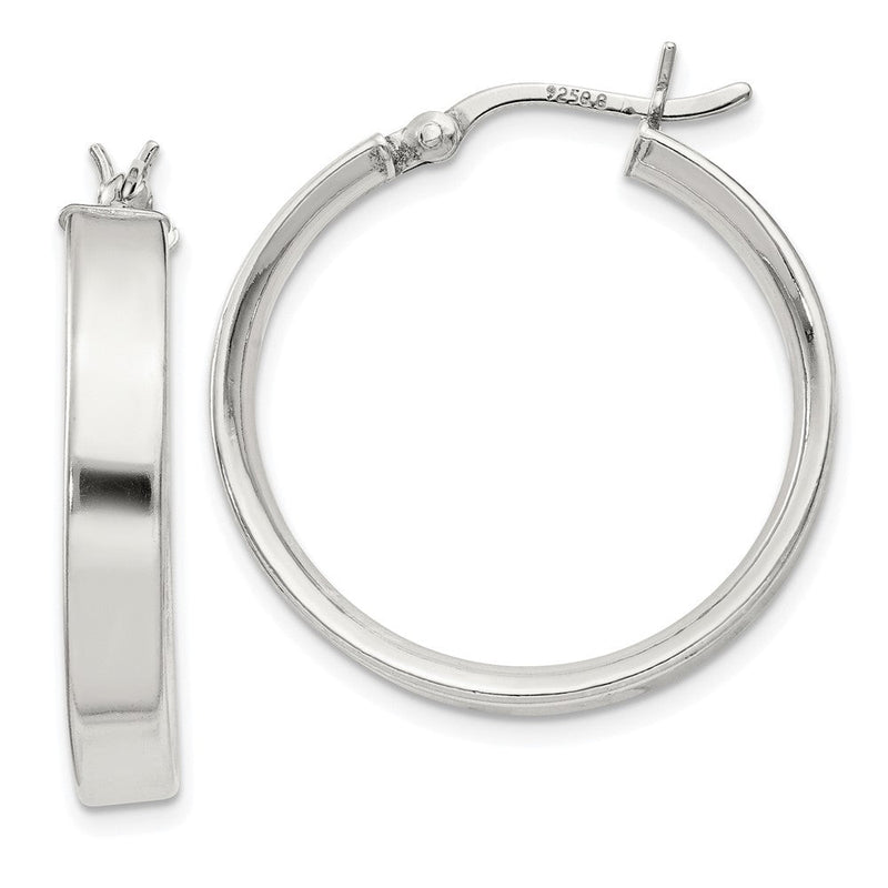 Sterlingsilber 4.25x25 Creolen