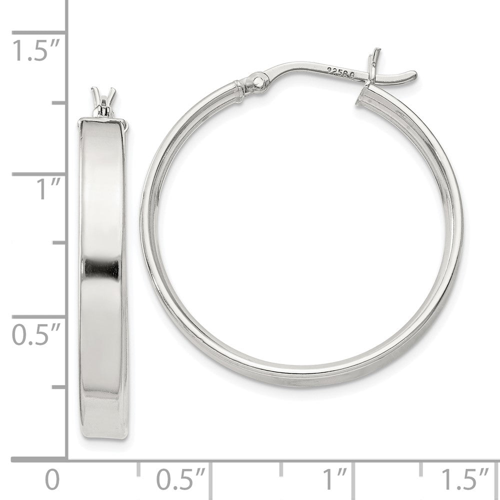 Sterlingsilber 4.25x30 Creolen