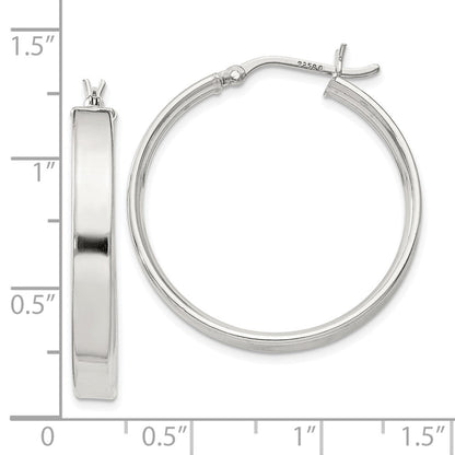 Sterlingsilber 4.25x30 Creolen