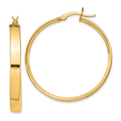 Sterlingsilber Glanz Vergoldet 4.25x35mm Creolen