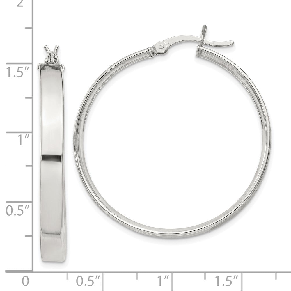 Sterlingsilber 4.25x35 Creolen