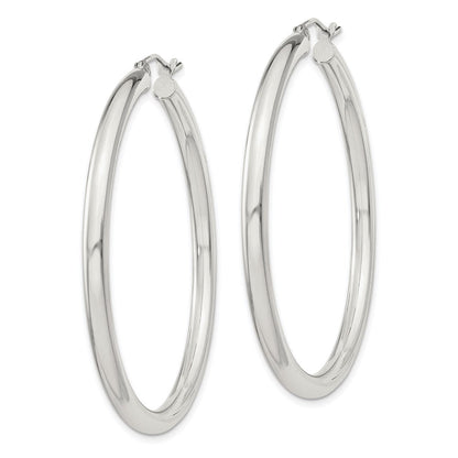 Sterlingsilber 3mm Rund Creolen