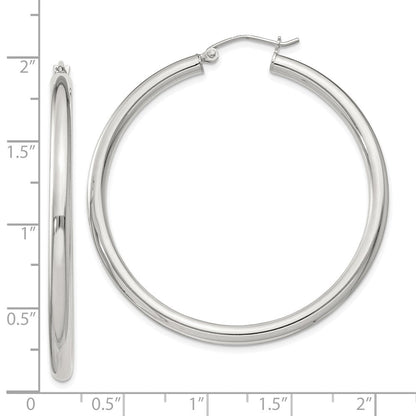 Sterlingsilber 3mm Rund Creolen