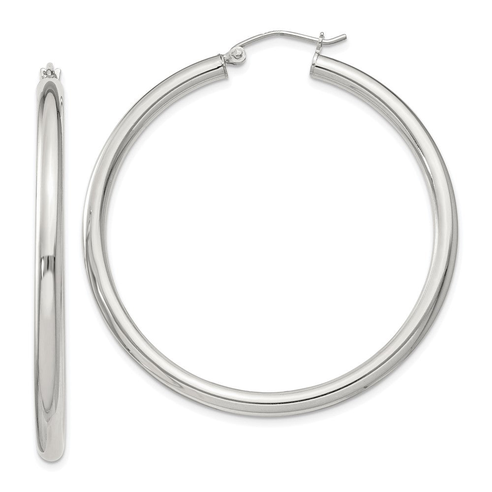 Sterlingsilber 3mm Rund Creolen