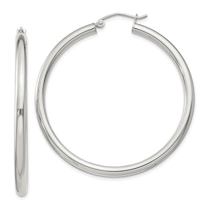 Sterlingsilber 3mm Rund Creolen