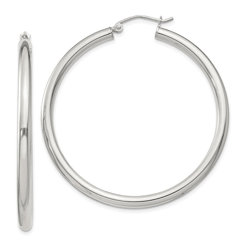 Sterlingsilber 3mm Rund Creolen