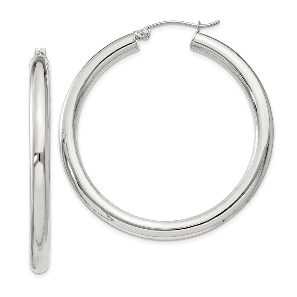 Sterlingsilber 4mm Rund Creolen
