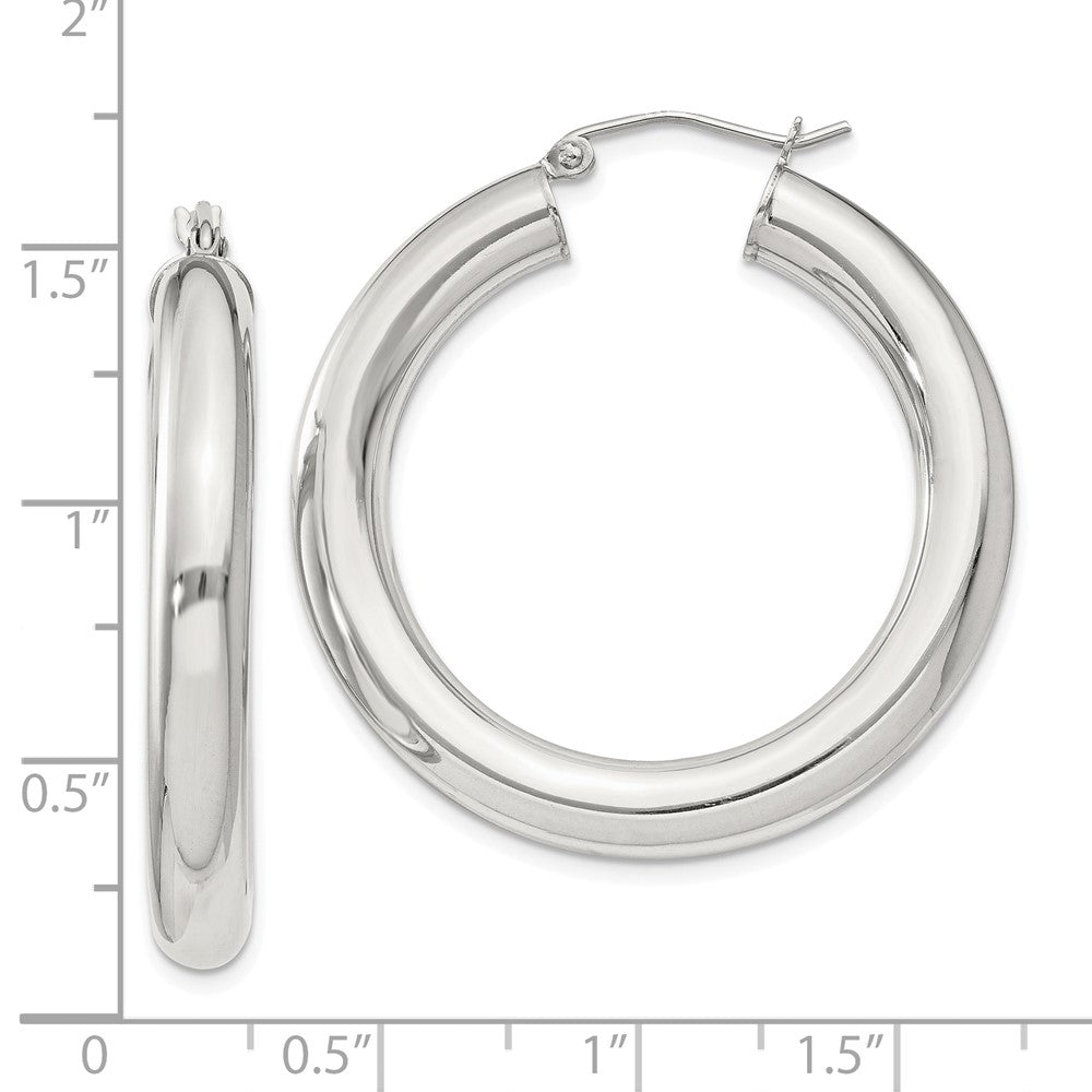 Sterlingsilber 5mm Rund Creolen