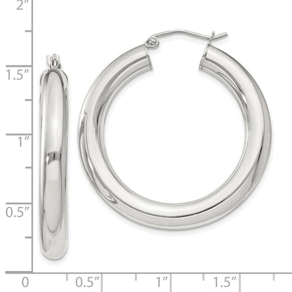 Sterlingsilber 5mm Rund Creolen
