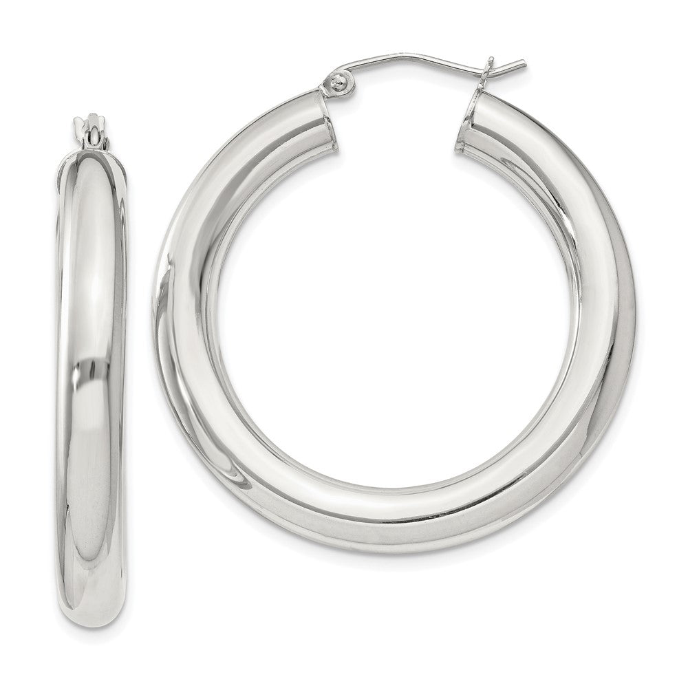Sterlingsilber 5mm Rund Creolen