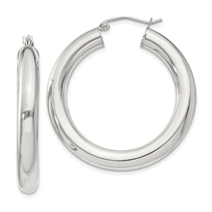 Sterlingsilber 5mm Rund Creolen