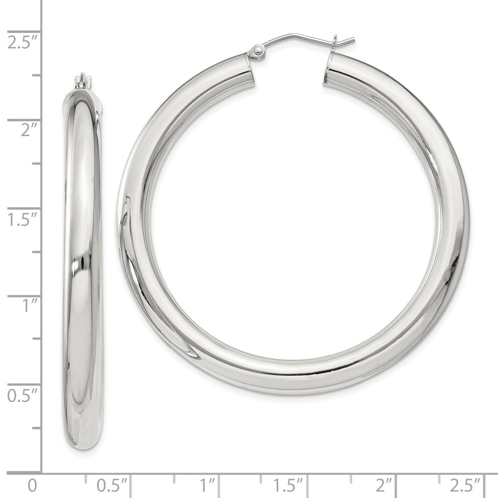 Sterlingsilber 5mm Rund Creolen