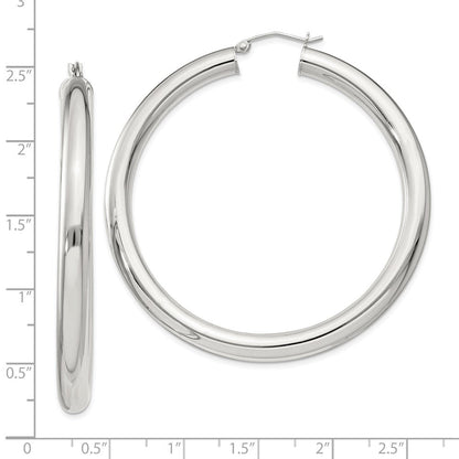 Sterlingsilber 5mm Rund Creolen