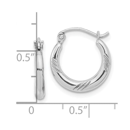 Sterlingsilber Rhodiniert Creolen