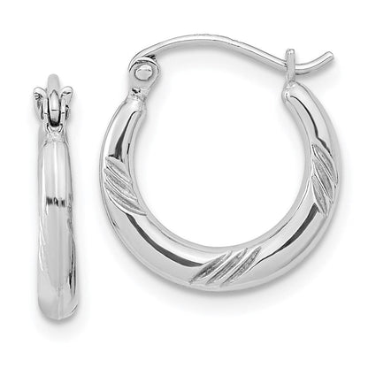 Sterlingsilber Rhodiniert Creolen