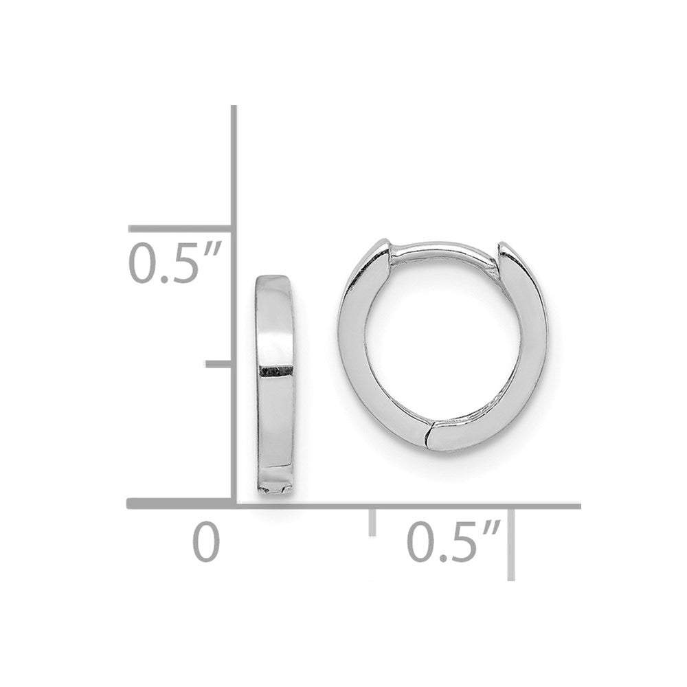 Sterlingsilber Rhodium Poliert Klappbar Creolen
