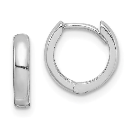 Sterlingsilber Rhodium Poliert Klappbar Creolen