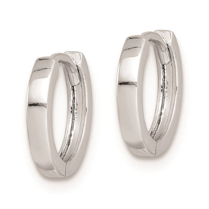 Sterlingsilber Rhodium Poliert Klappbar Creolen