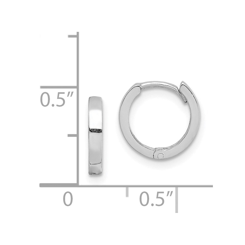 Sterlingsilber Rhodium Poliert Klappbar Creolen