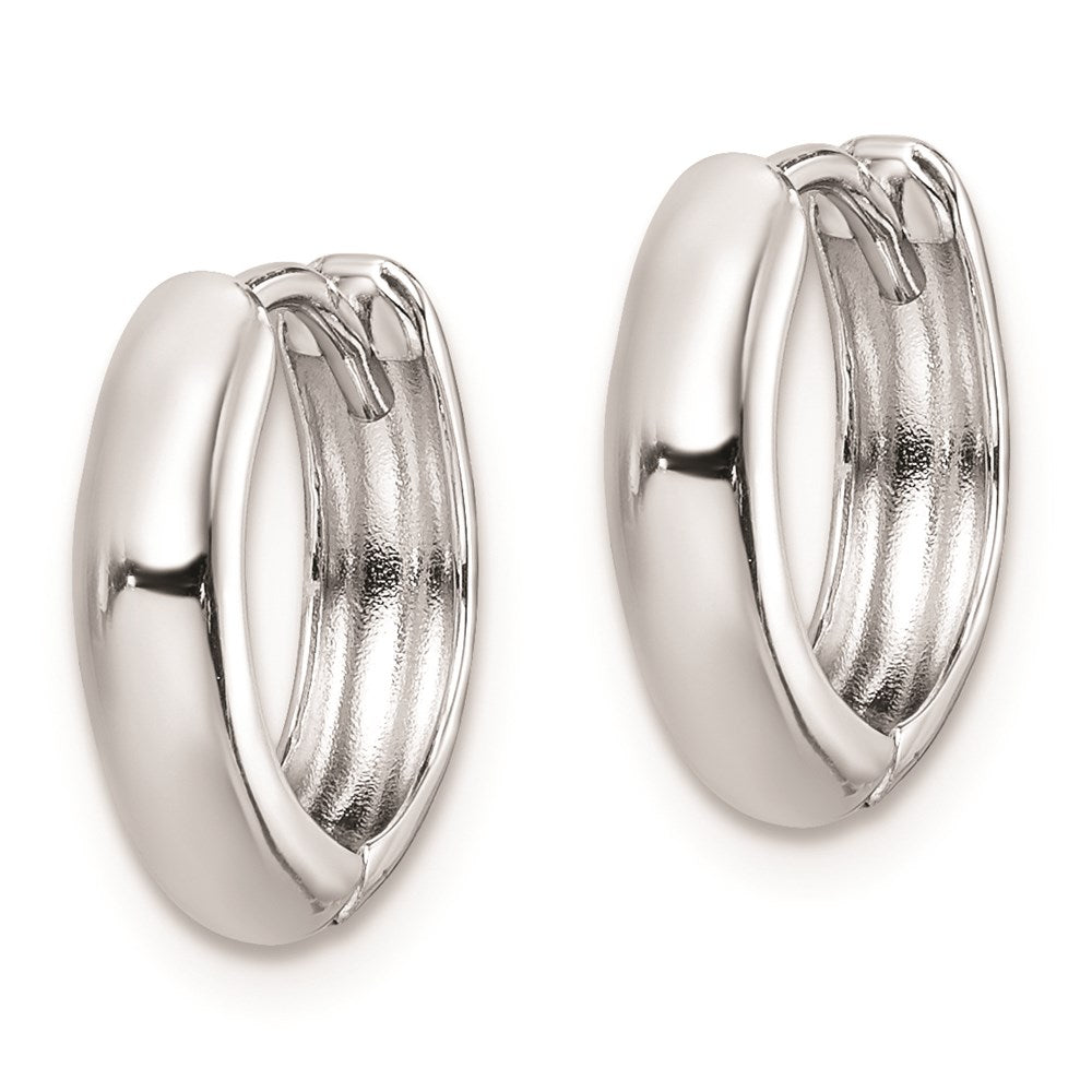 Sterlingsilber Rhodium Poliert Klappbar Creolen
