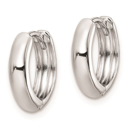 Sterlingsilber Rhodium Poliert Klappbar Creolen